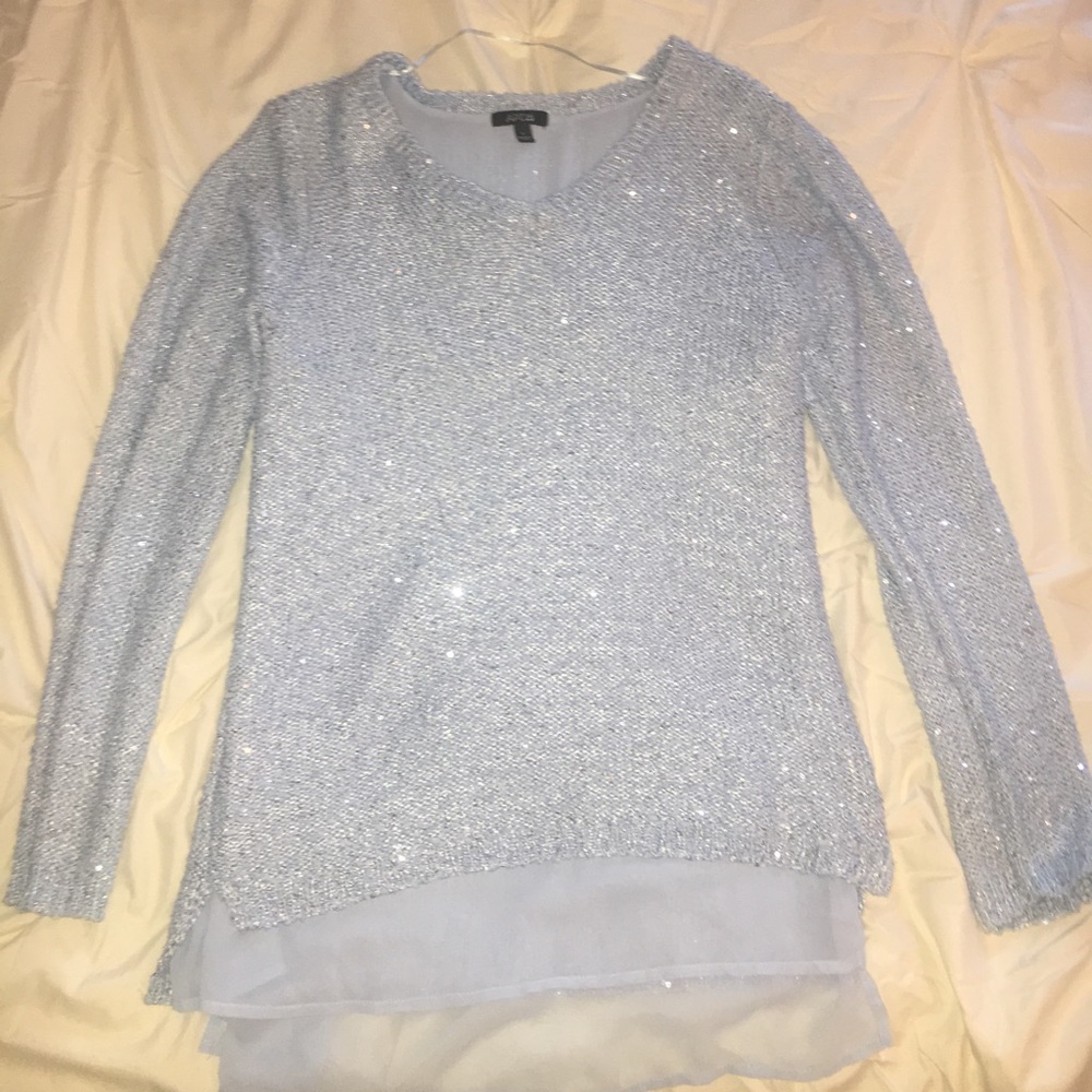 Sparkly blue sweater